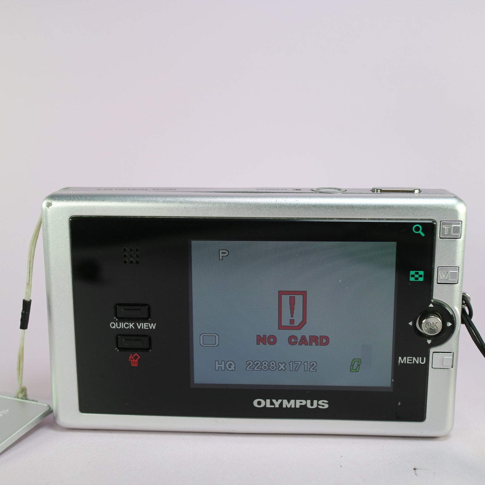 Olympus Digital Camera AZ-2 Zoom 4.0MP Silver Tested Full Set