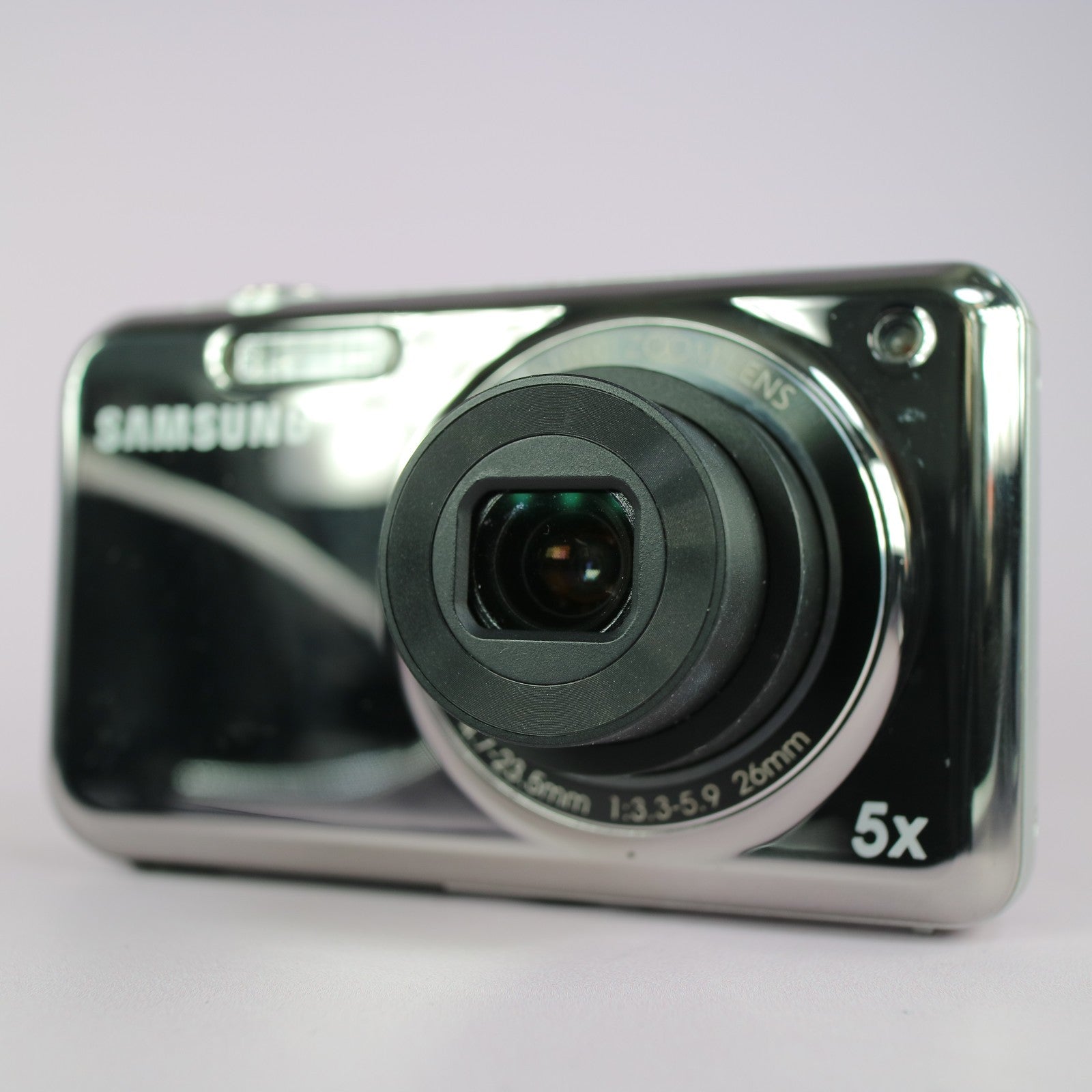 Samsung Digital Camera PL120 14.2MP Selfie Screen Silver Tested Full Working Set