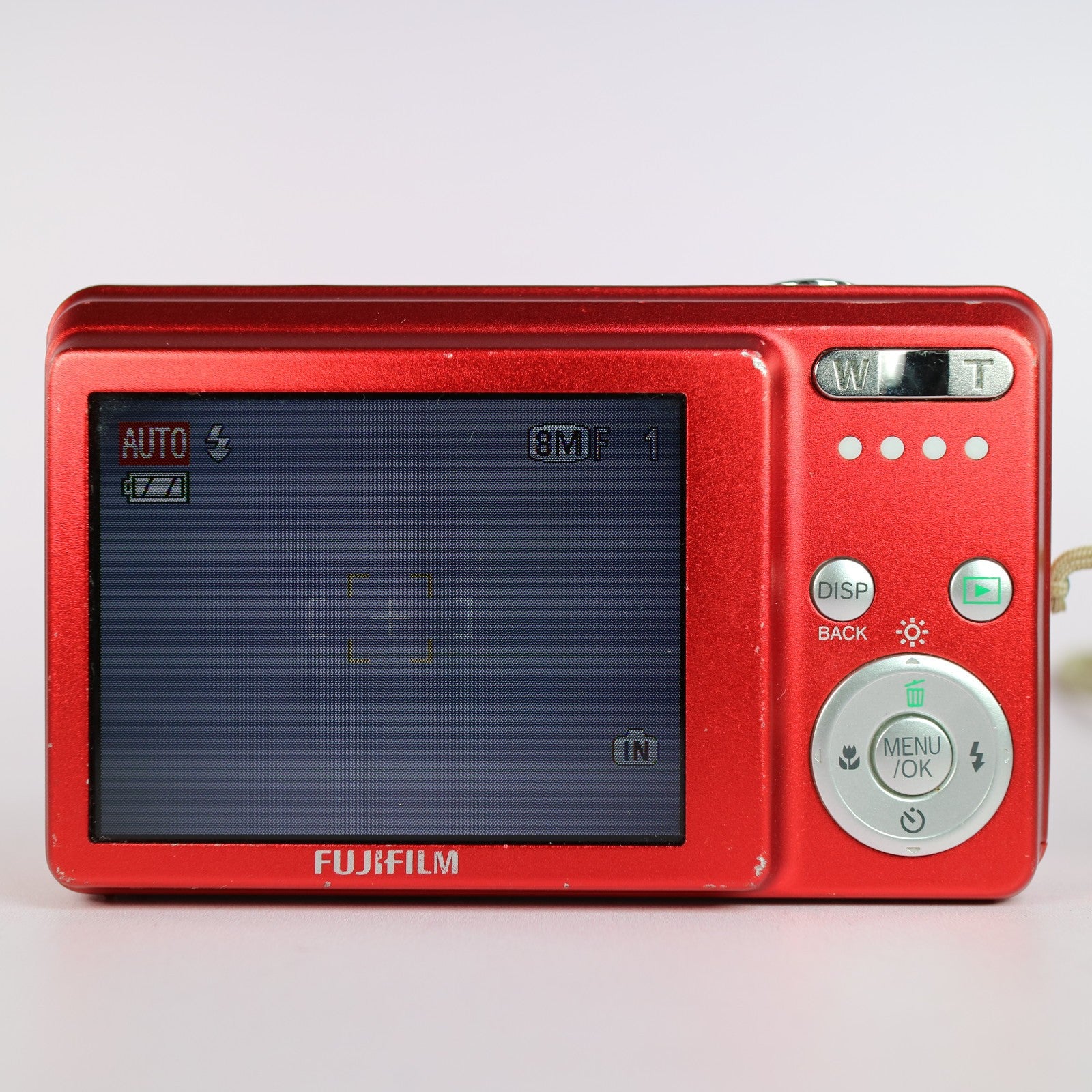 Fujifilm Digital Camera FinePix J10 8.2MP Red Tested Full Working Set