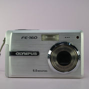Olympus Digital Camera FE-160 6.0MP Silver Tested Full Set