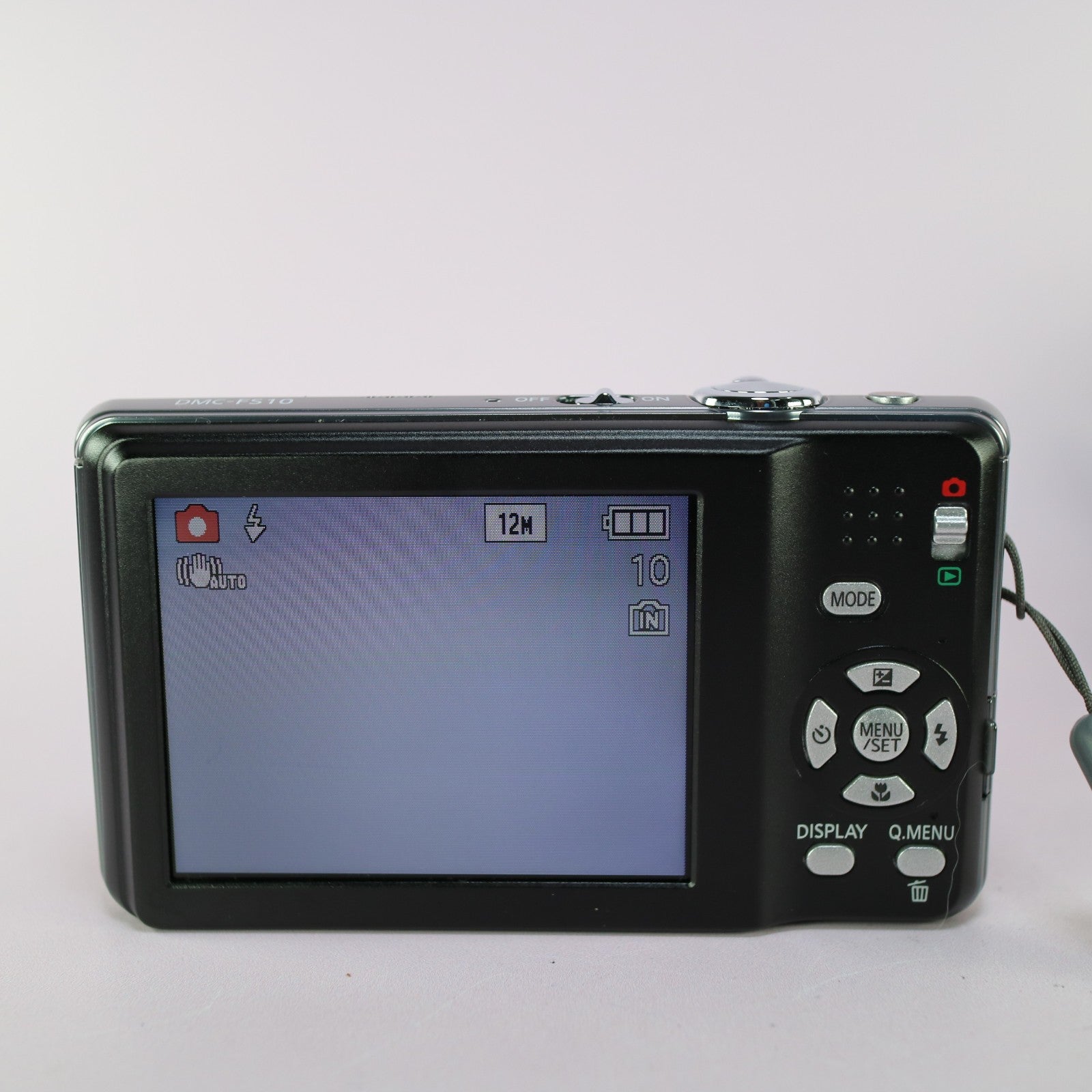 Panasonic Lumix DMC-FS10 12.1MP Digital Camera Black Tested Full Working Set