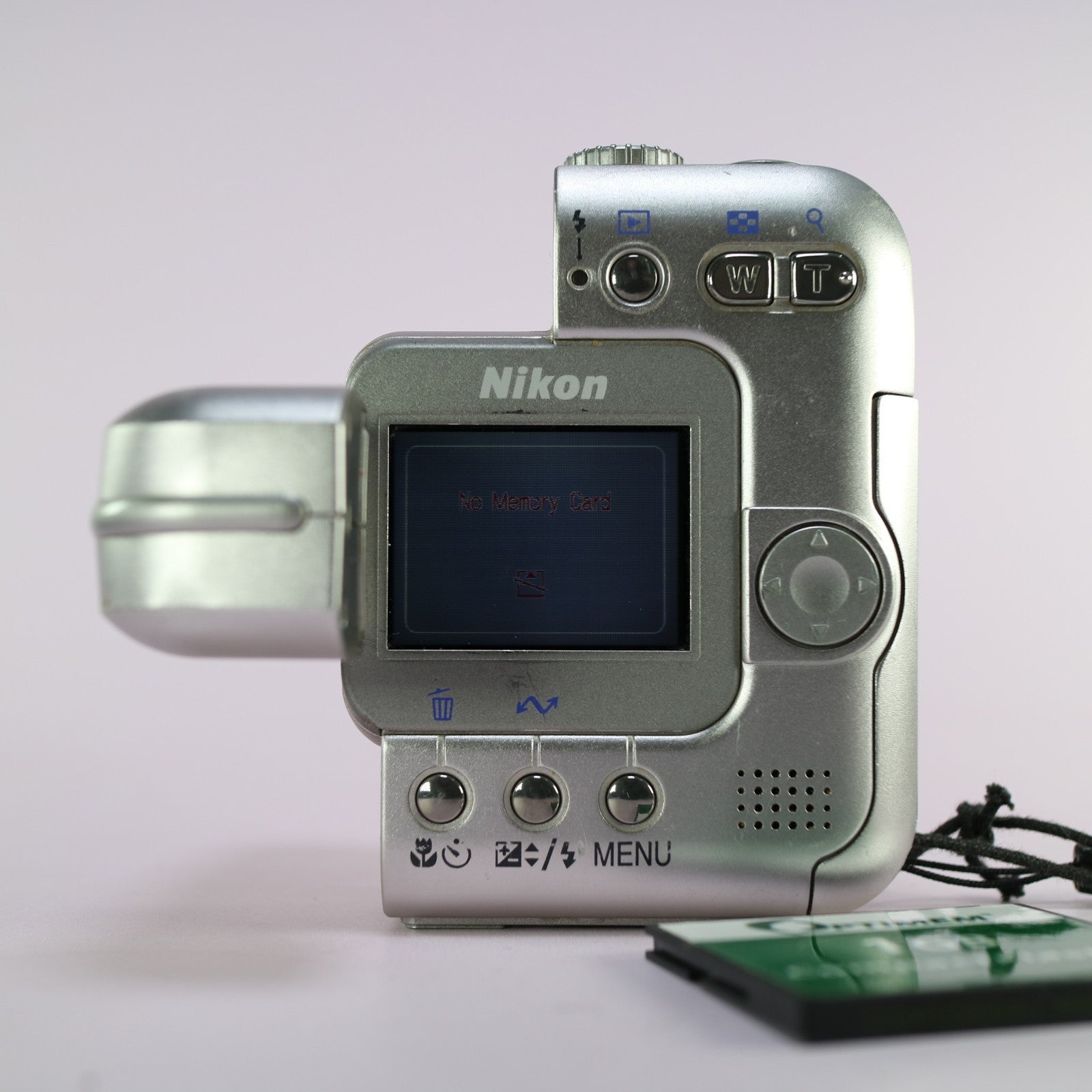 Nikon Coolpix SQ 3.1MP Compact Digital Camera Silver Tested