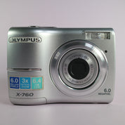 Olympus Digital Camera X-760 6.0MP Silver Tested