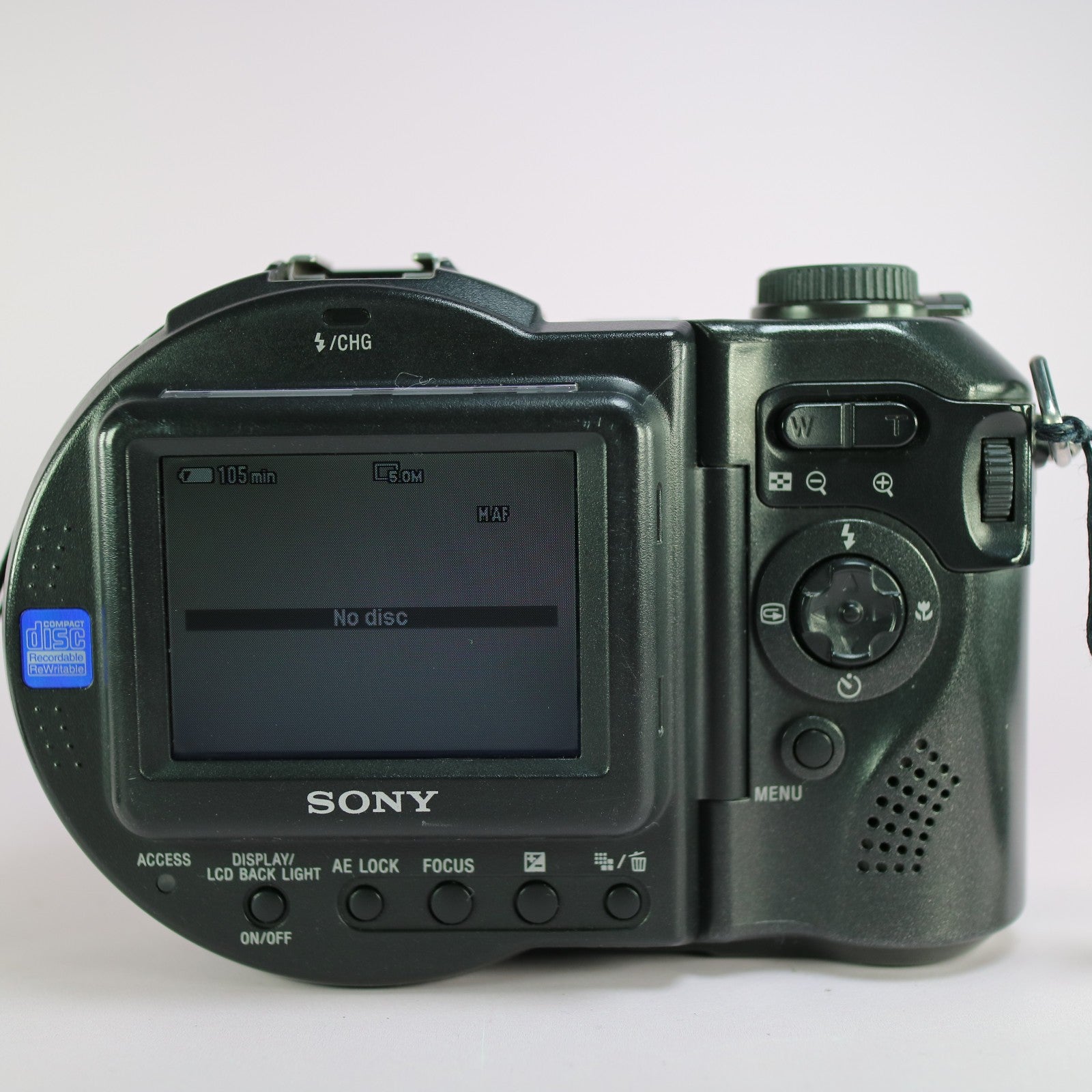 Sony CD-RW Digital Camera Mavica MVC-CD500 5.0MP Black Tested