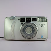 Minolta Zoom 130c 35mm Film Point and Shoot Camera Silver Tested