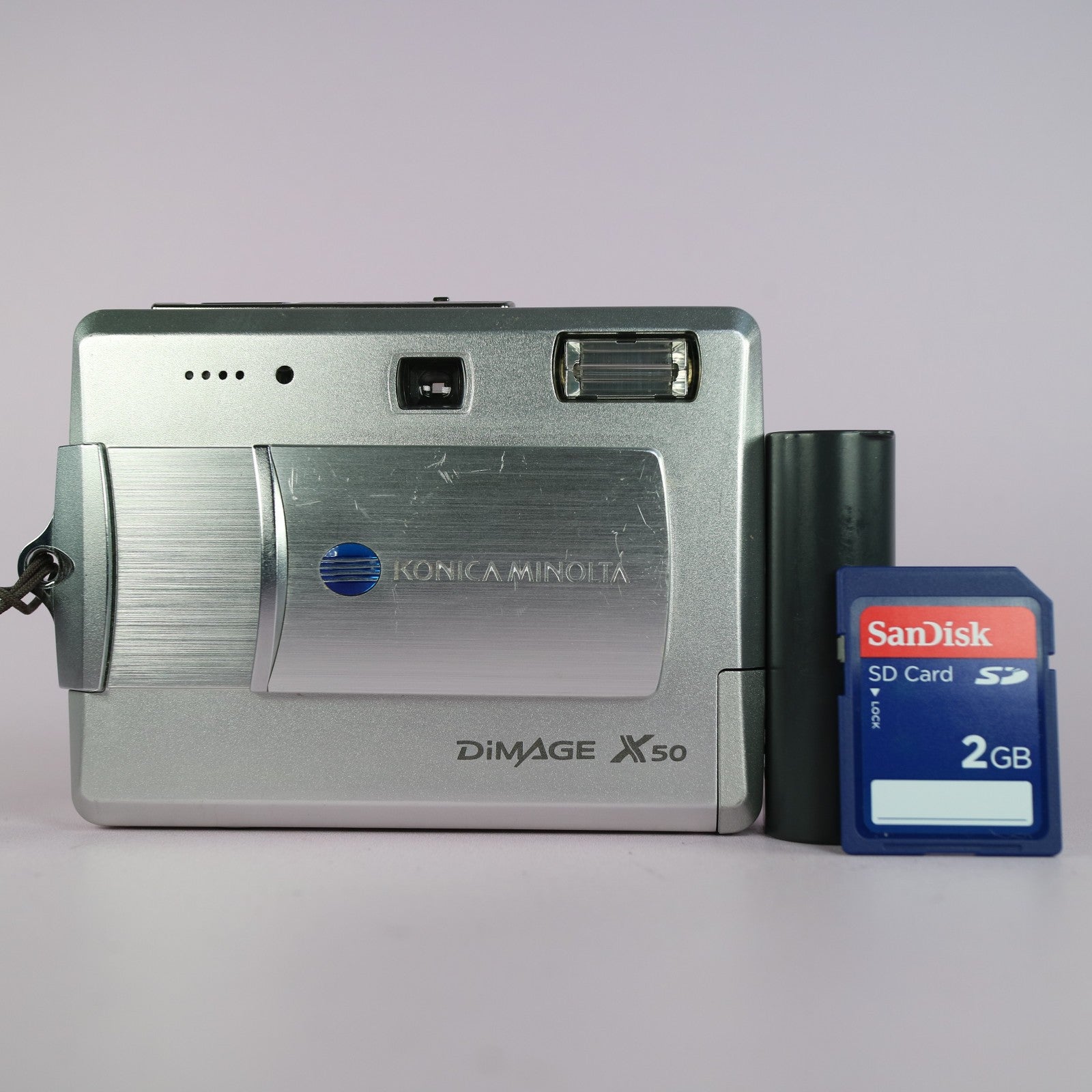 Konica Minolta Digital Camera Dimage X50 5.0MP Silver Tested