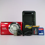 Kodak Digital Camera EasyShare M23 14.0MP Red Tested Full Working Set