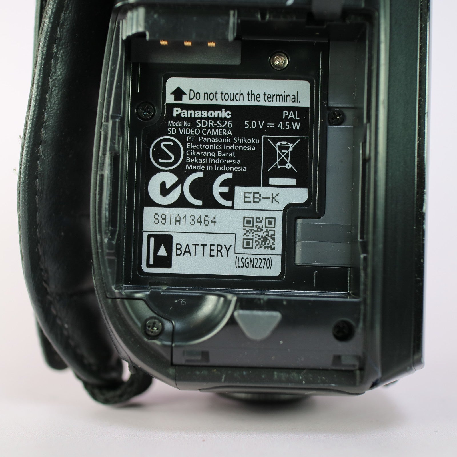 Panasonic SDR-S26 Handheld Digital Camcorder Black Tested Full Working Set