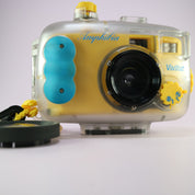Vivitar Amphibia 35mm Film Point & Shoot Camera Yellow Tested w/ Underwater Case