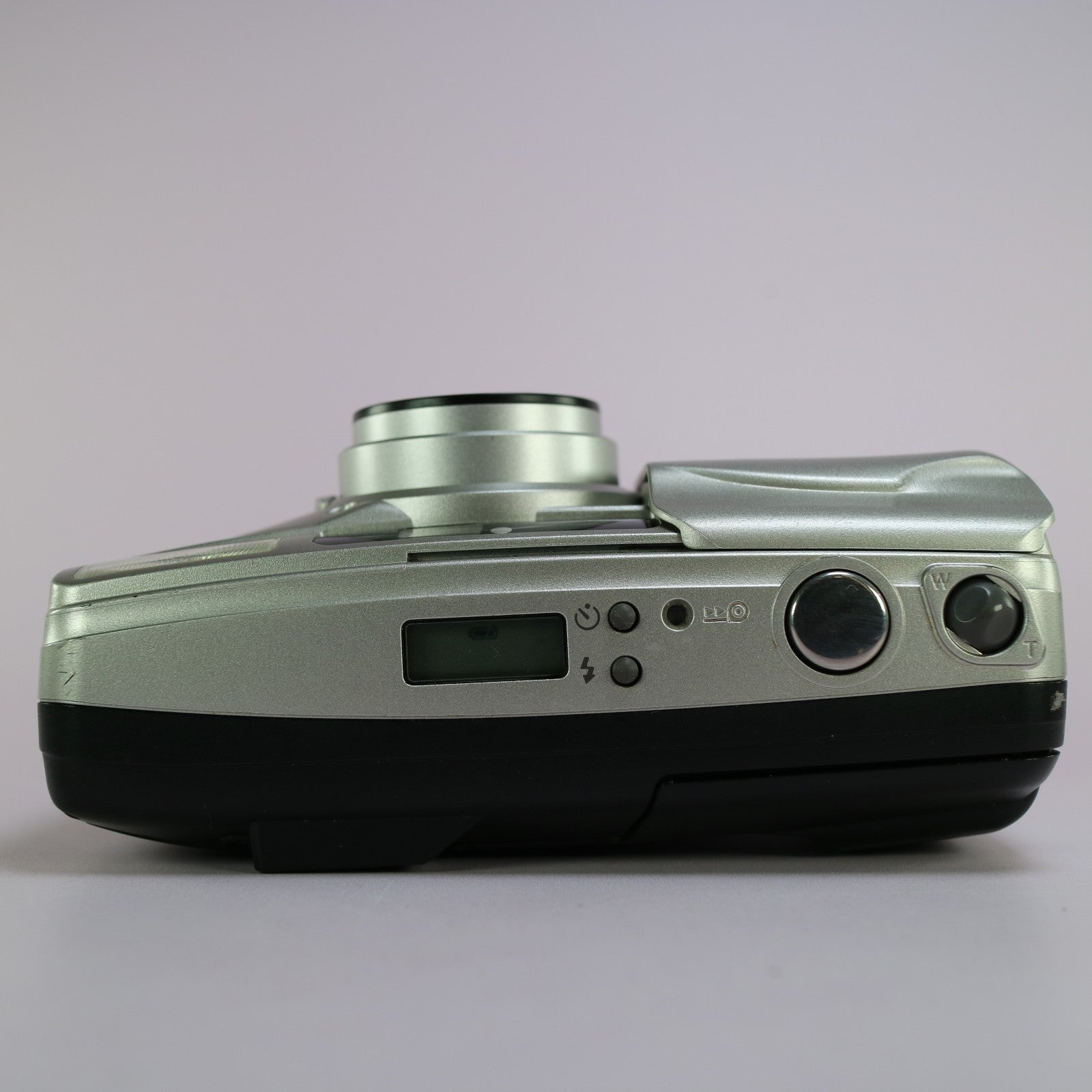 Olympus Superzoom 70G 35mm Film Point and Shoot Camera Silver Tested