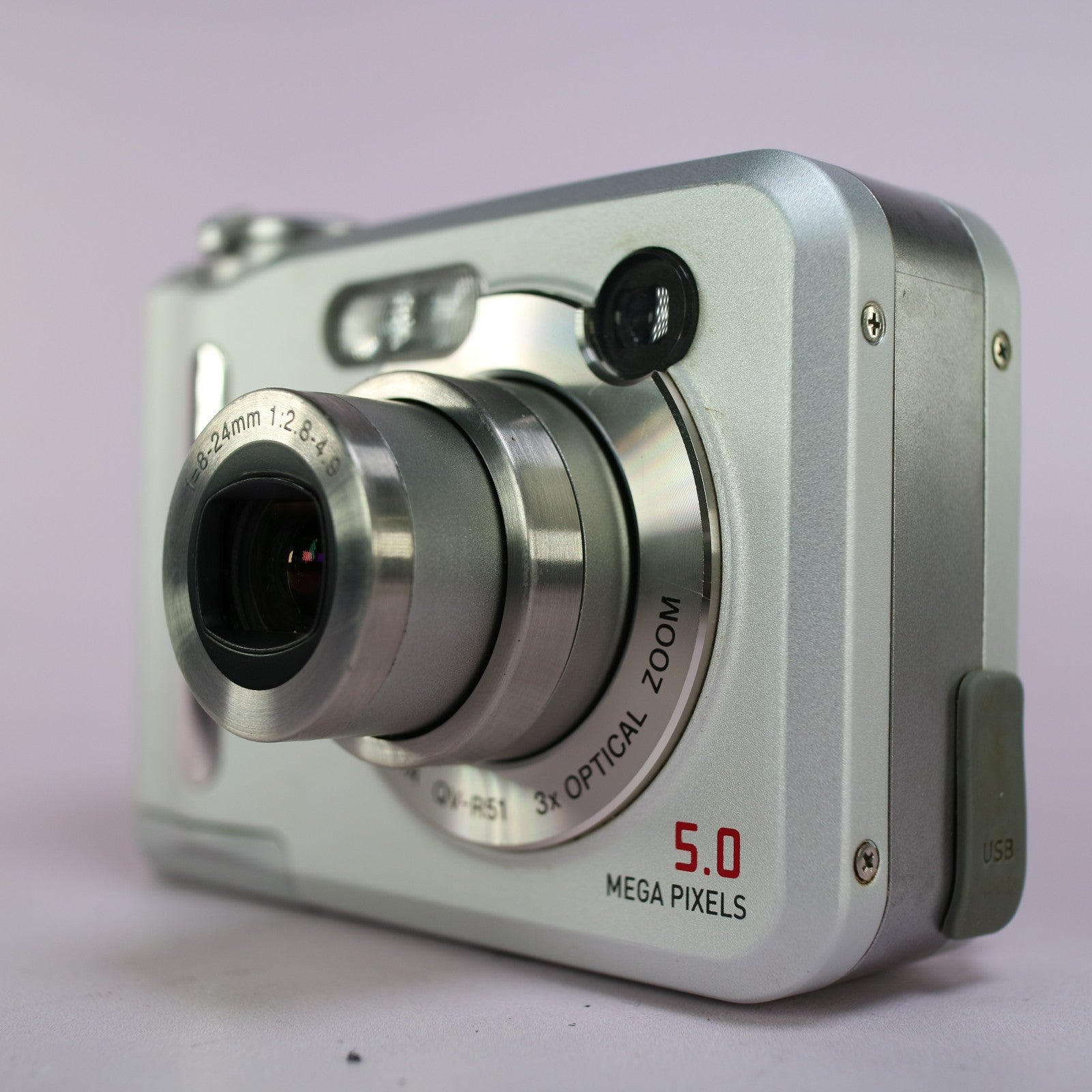 Casio Digital Camera Exilim QV-R51 5.0MP Silver Tested