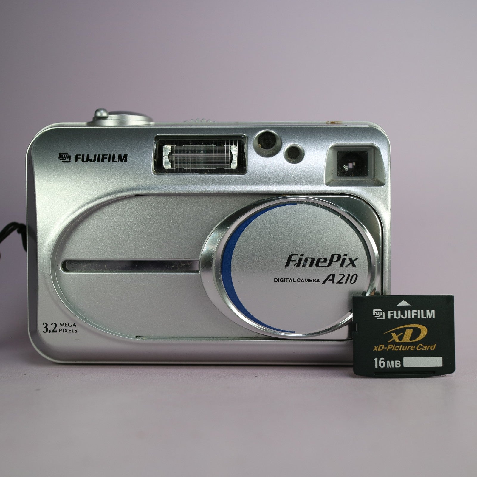 Fujifilm Digital Camera FinePix A210 3.2MP Silver Tested With xD Card