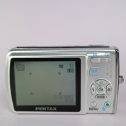 Pentax Optio M40 8.0MP Compact Digital Camera Silver Tested Full Working Set