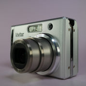 Vivitar Digital Camera Vivicam X345 10.0MP Silver Tested Full Working Set