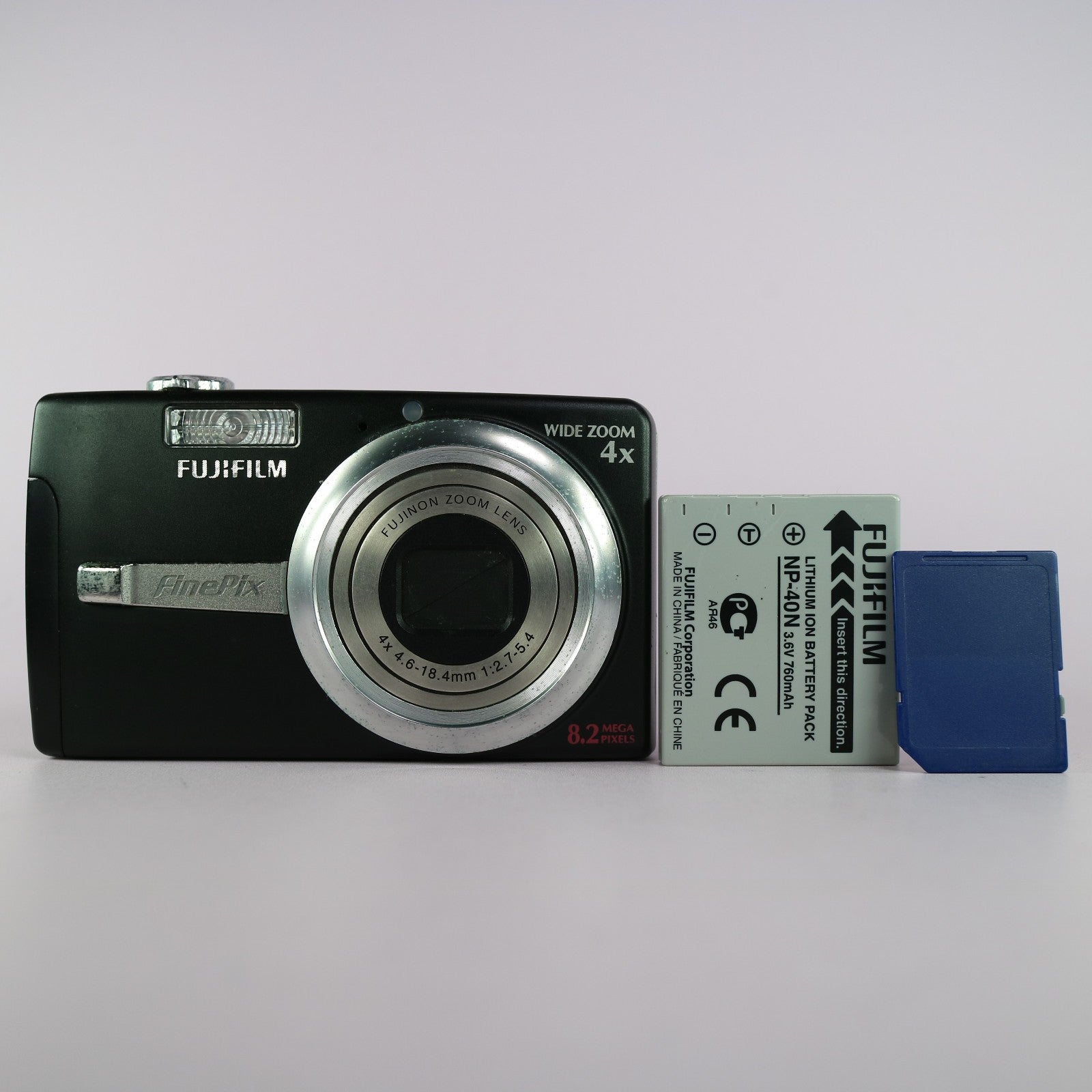 Fujifilm Digital Camera FinePix F480 8.2MP Black Tested Full Working Set