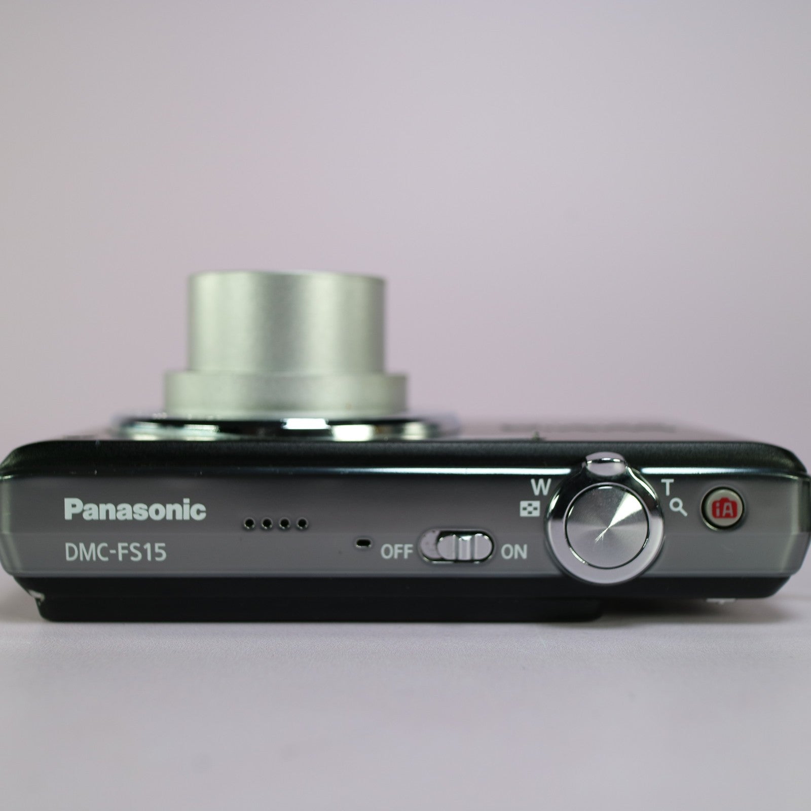 Panasonic Lumix DMC-FS15 12.1MP Digital Camera Black Tested Full Working Set