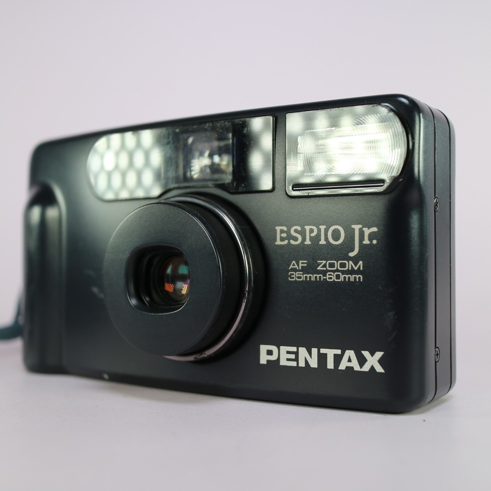 Pentax Espio Jr. 35mm Film Point and Shoot Camera Black Tested