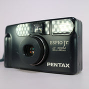 Pentax Espio Jr. 35mm Film Point and Shoot Camera Black Tested