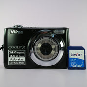 Nikon Digital Camera Coolpix L24 14.0MP Black Tested