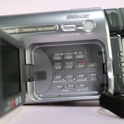 Sony Handycam DCR-TRV285E Handheld Digital8 8mm Camcorder Silver Tested Full Set