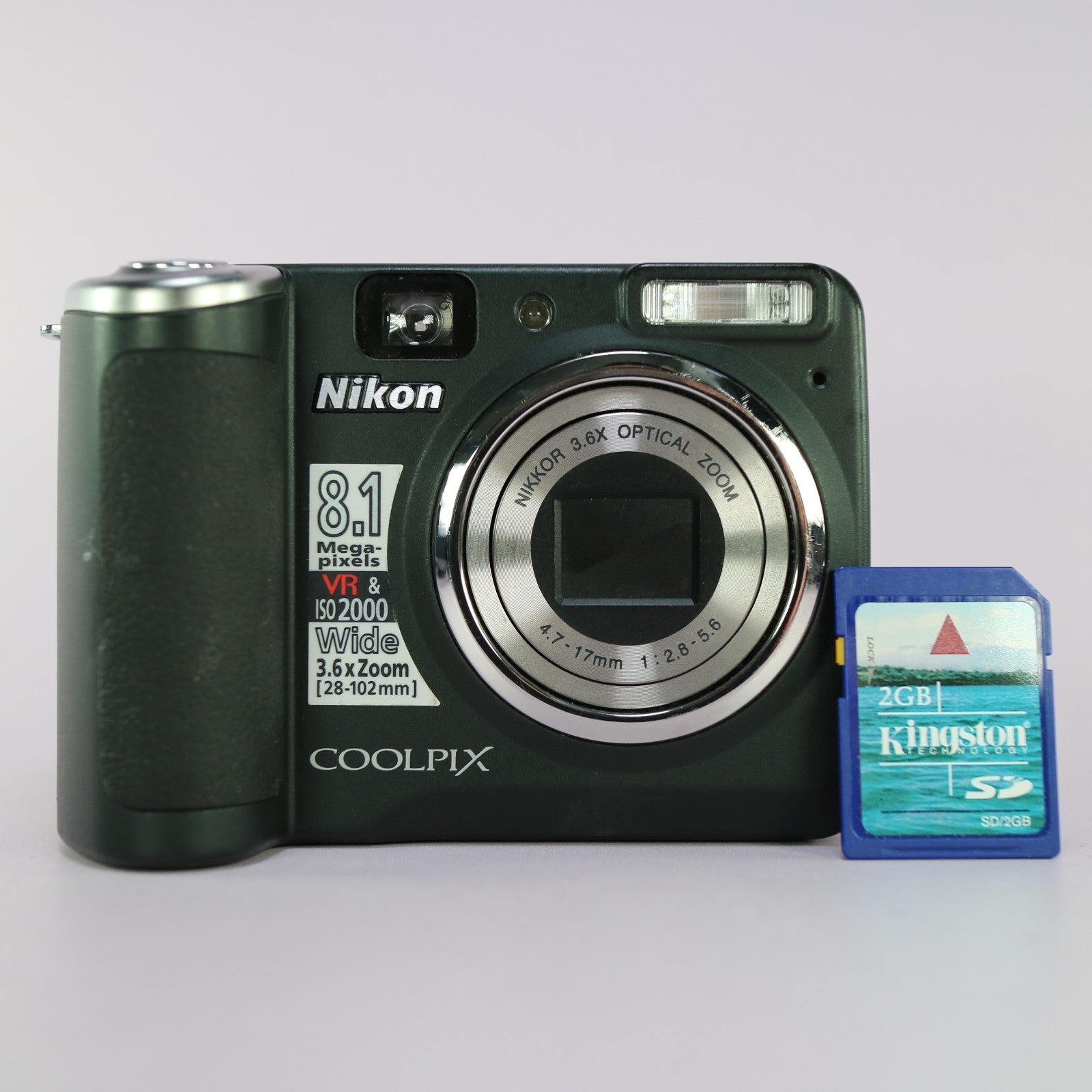 Nikon Digital Camera Coolpix P50 8.1MP Black Tested