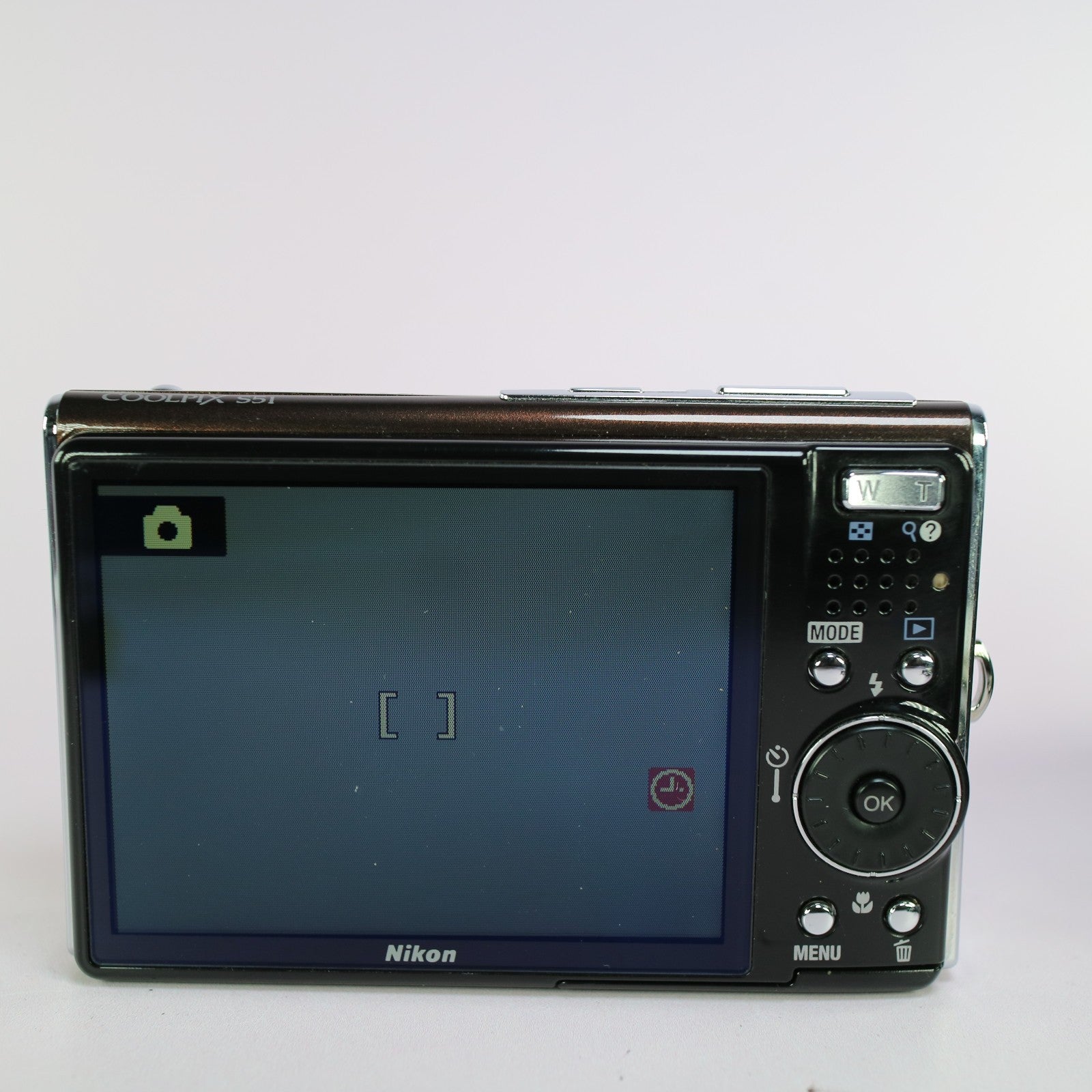 Nikon Digital Camera Coolpix S51 8.1MP Brown Tested Full Working Set