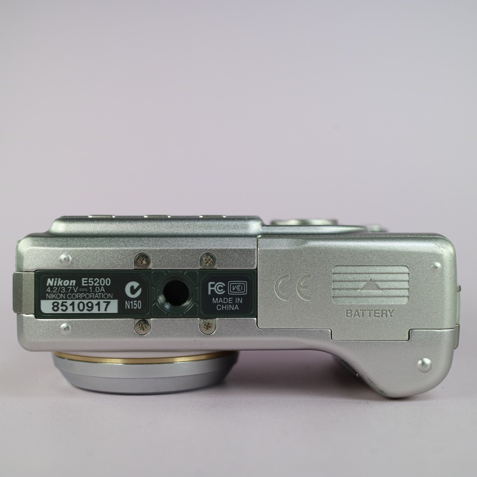 Nikon Digital Camera Coolpix 5200 5.1MP Silver Tested