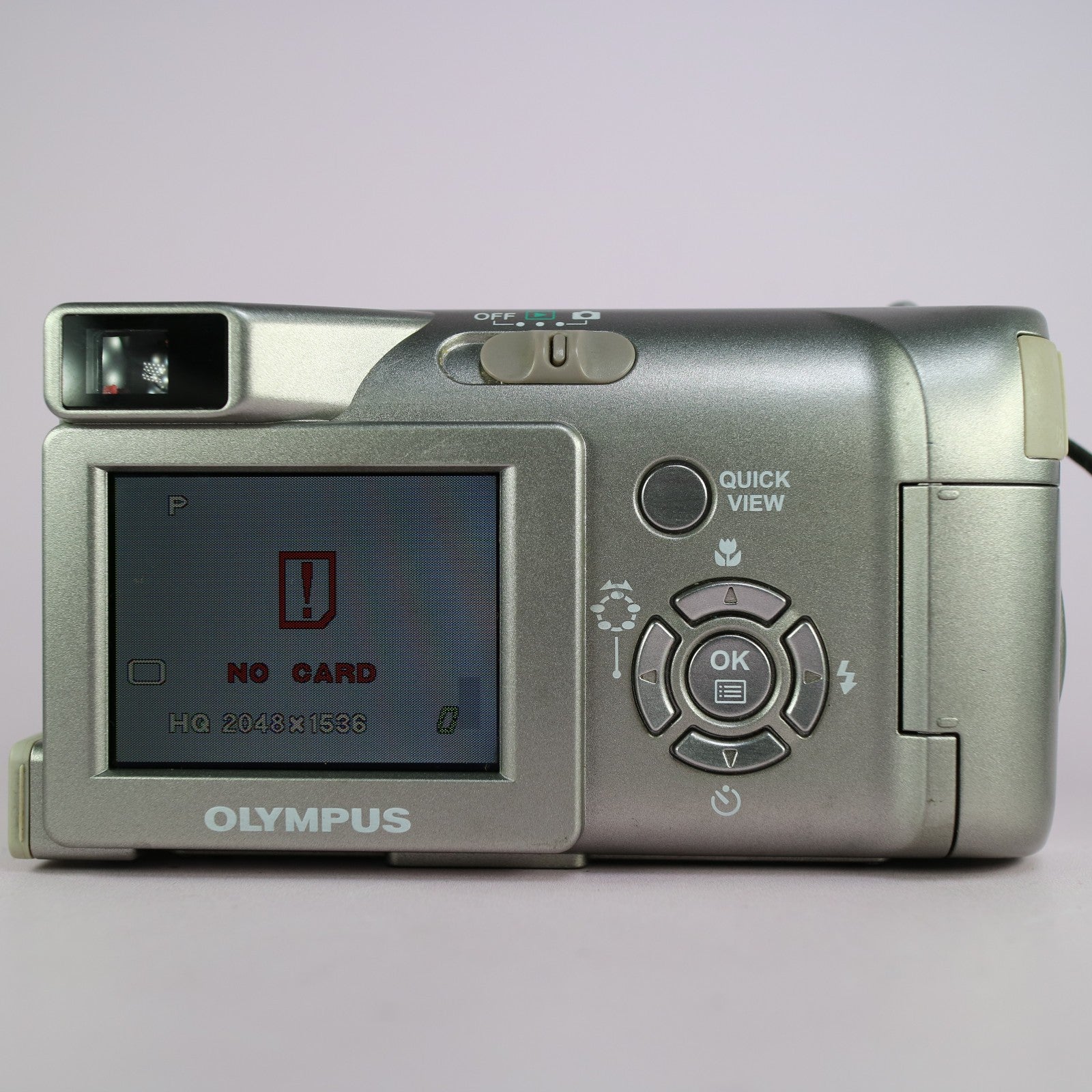 Olympus Digital Camera Camedia C-310 Zoom 3.2MP Silver Tested