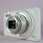 Samsung WiFi Digital Camera WB35F 16.2MP White Tested Full Working Set