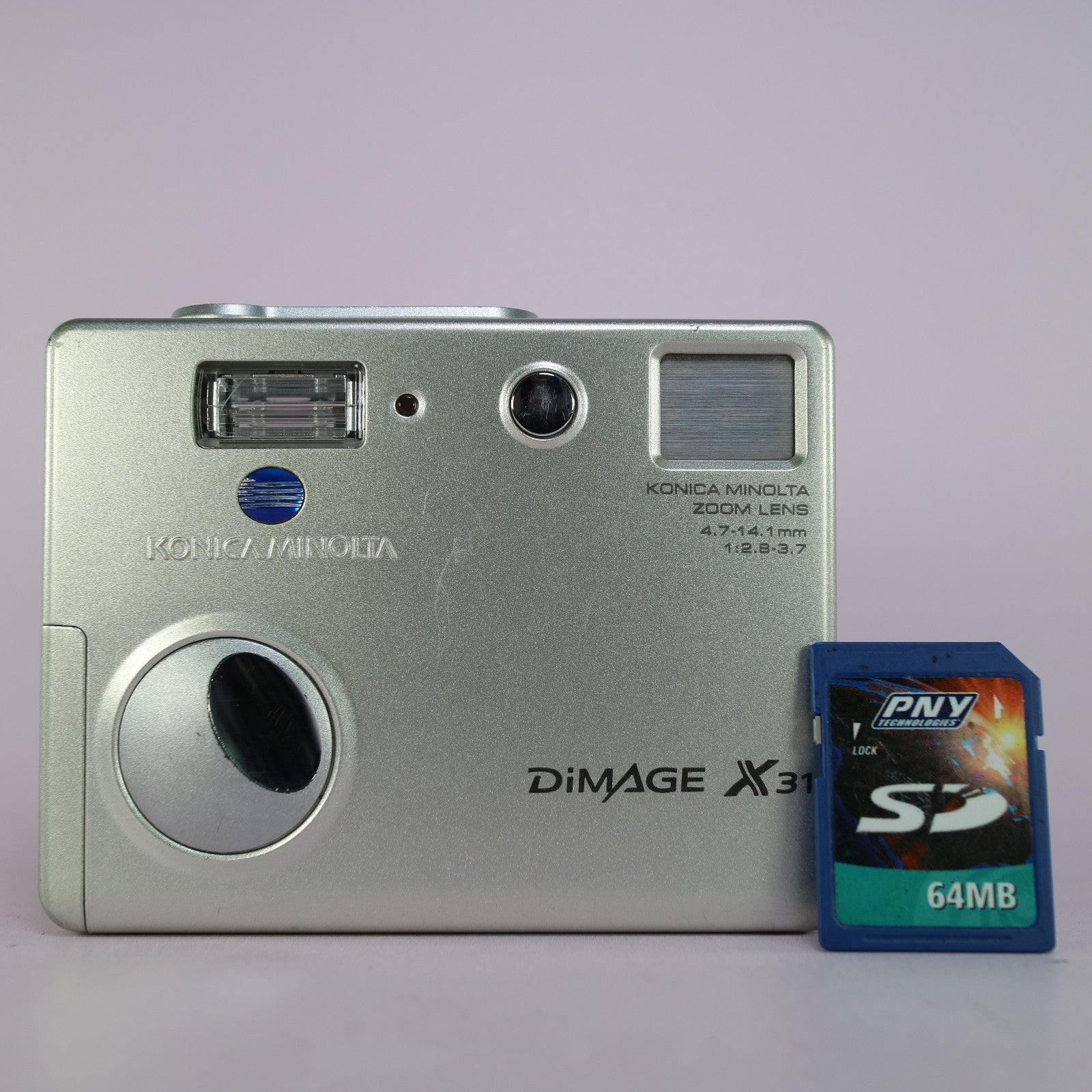 Minolta Dimage X31 3.2MP Compact Digital Camera Silver Tested
