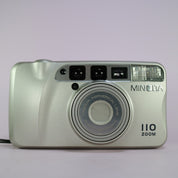 Minolta 110 Zoom 35mm Film Point and Shoot Camera Silver Tested
