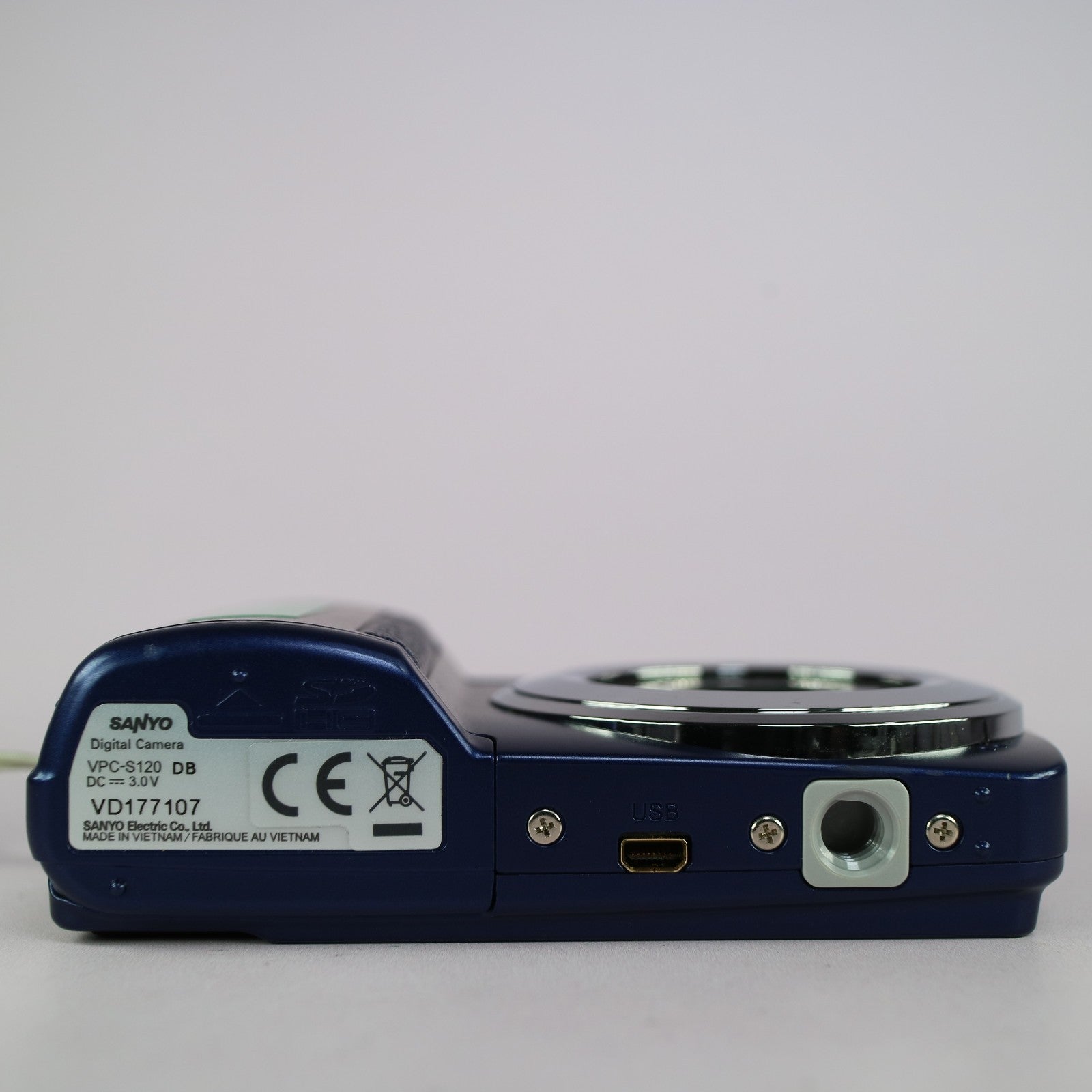 Sanyo VPC-S120 12.1MP Compact Digital Camera Blue Tested