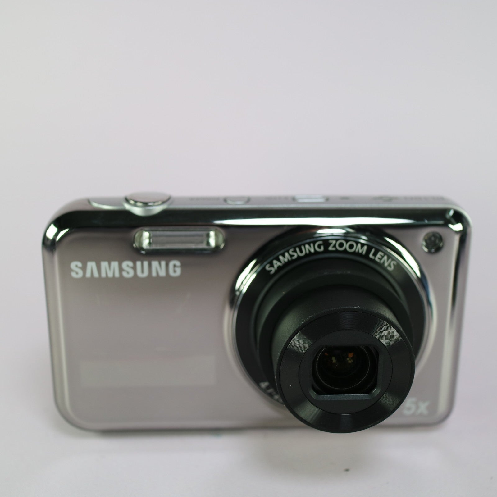 Samsung Digital Camera PL120 14.2MP Selfie Screen Silver Tested Full Working Set