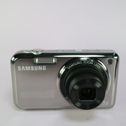 Samsung Digital Camera PL120 14.2MP Selfie Screen Silver Tested Full Working Set