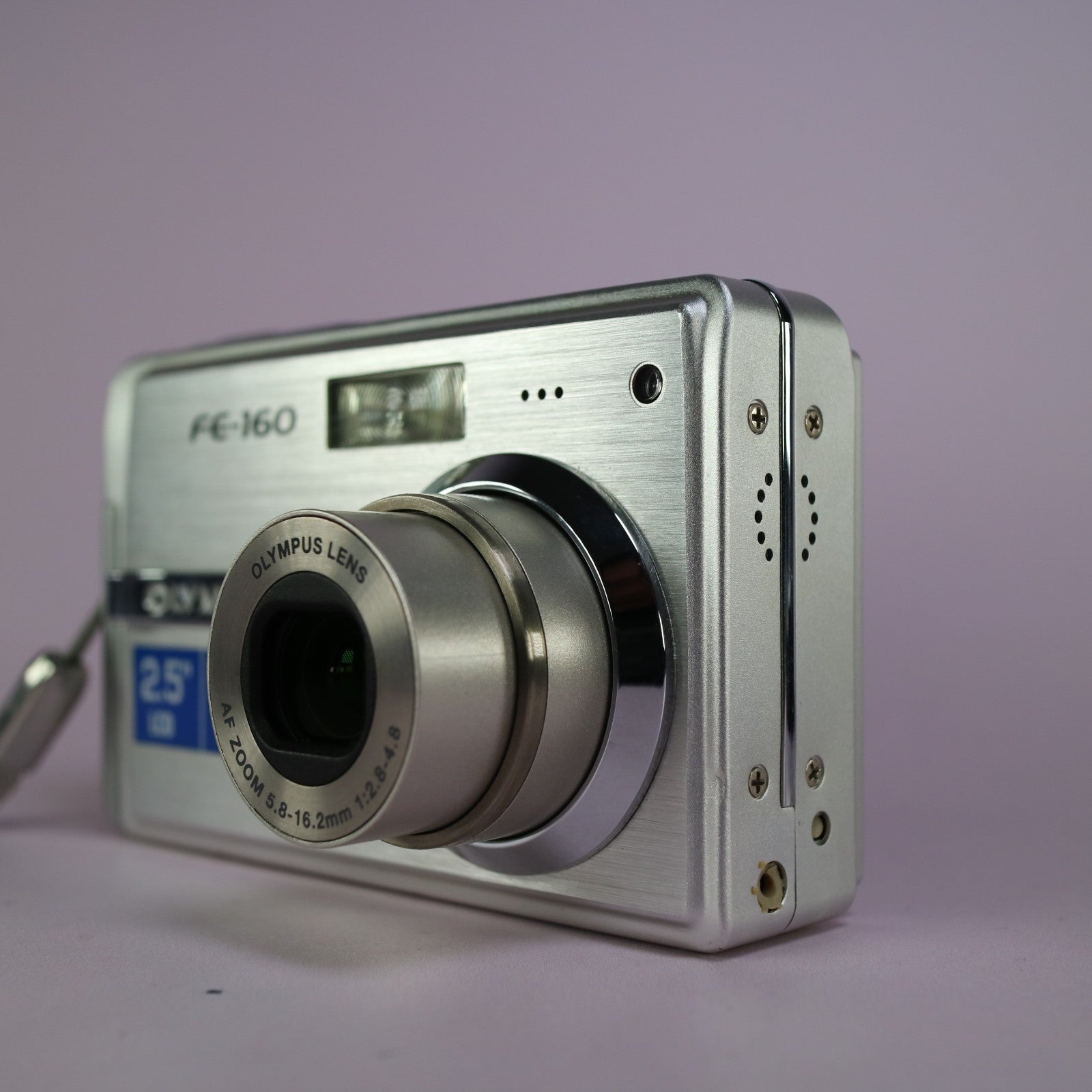 Olympus Digital Camera FE-160 6.0MP Silver Tested With Battery and Charger