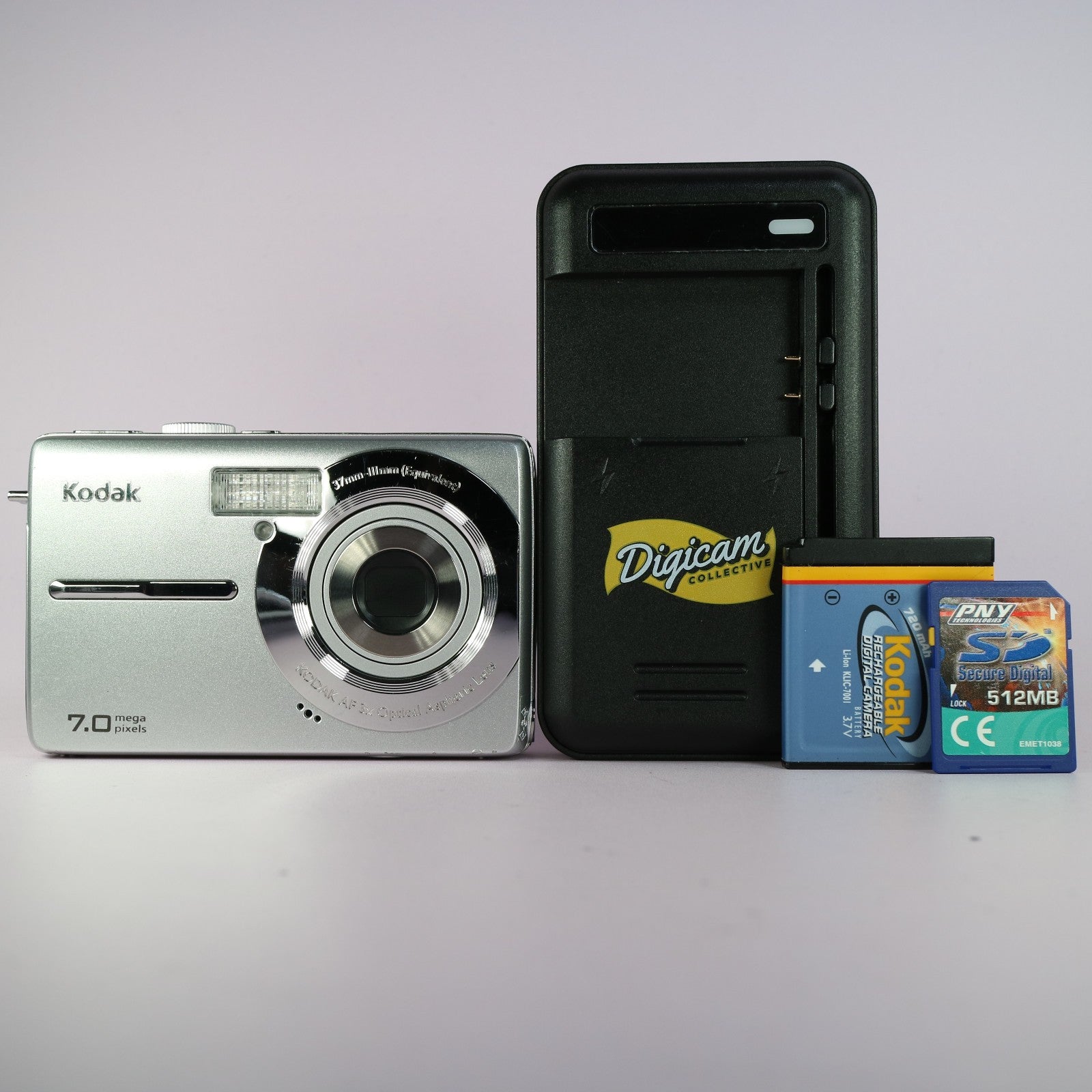 Kodak Digital Camera EasyShare M753 7.0MP Silver Tested Full Working Set