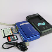 Fujifilm Digital Camera FinePix Z10fd 7.2MP Blue Tested Full Working Set