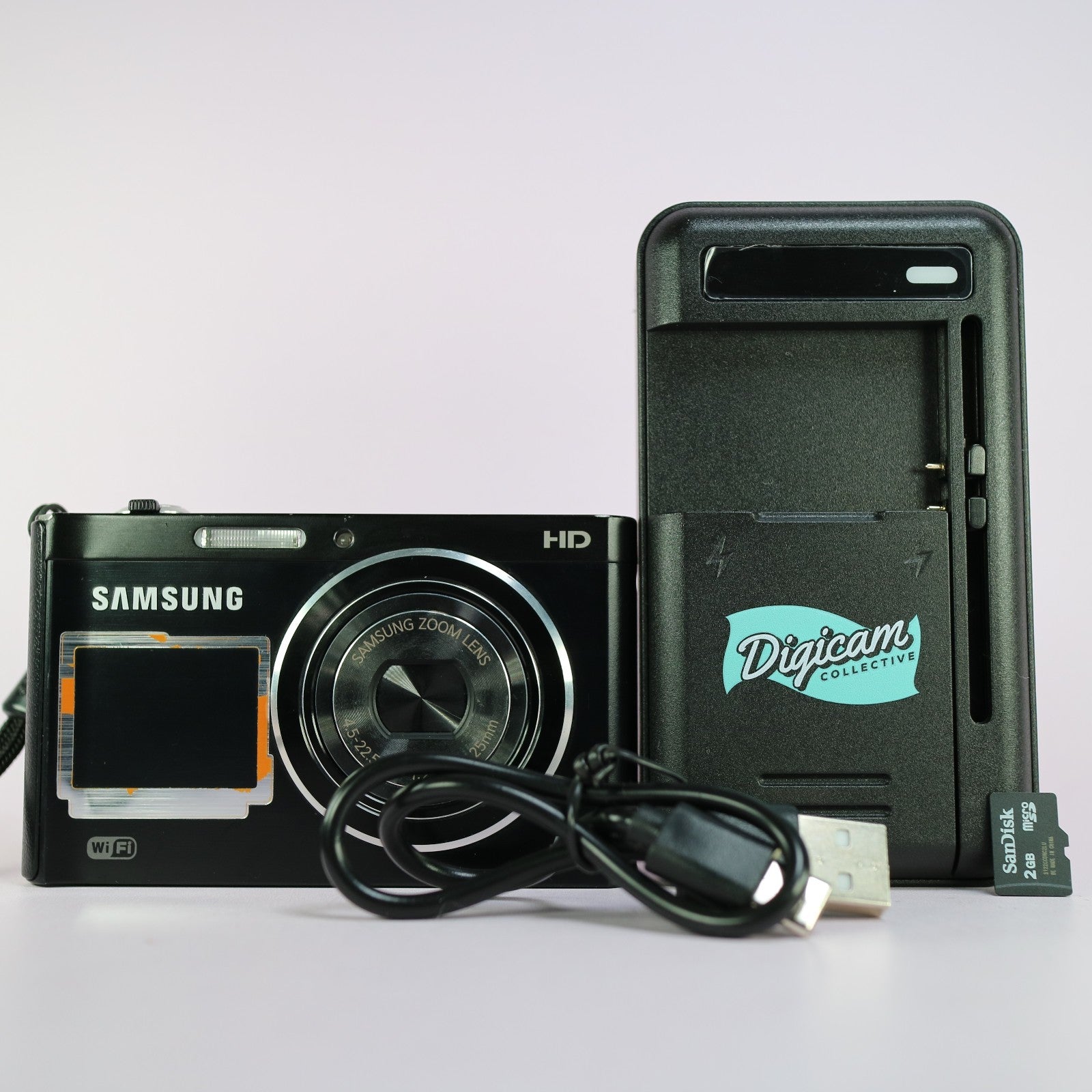 Samsung Digital Camera DV300F 16.1MP Selfie Screen Black Tested