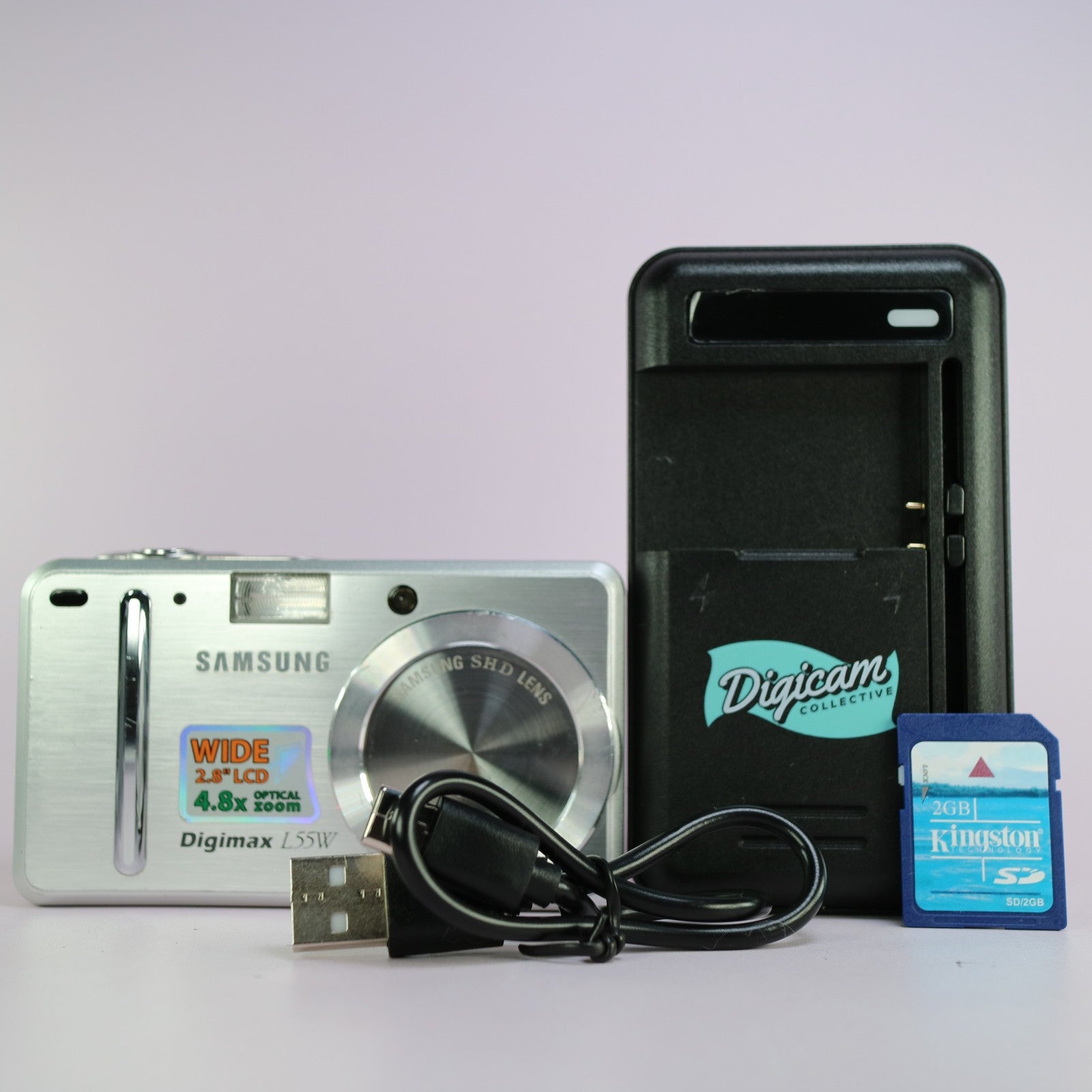 Samsung Digital Camera Digimax L55W 5.0MP Silver Tested