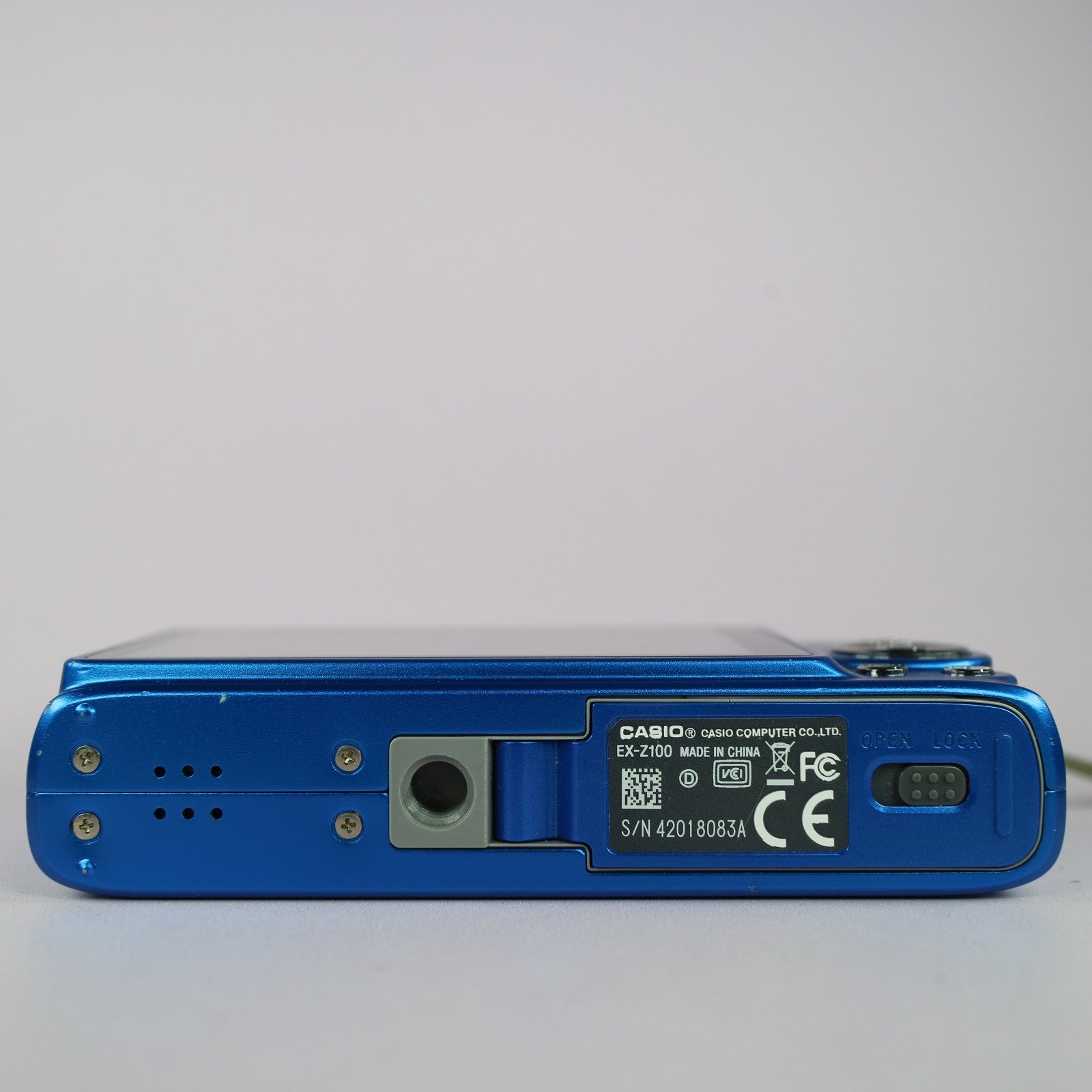 Casio Digital Camera Exilim EX-Z100 10.1MP Blue Tested Full Working Set