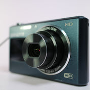 Samsung Digital WiFi Camera DV151F 16.2MP Selfie Screen Blue Tested Full Set