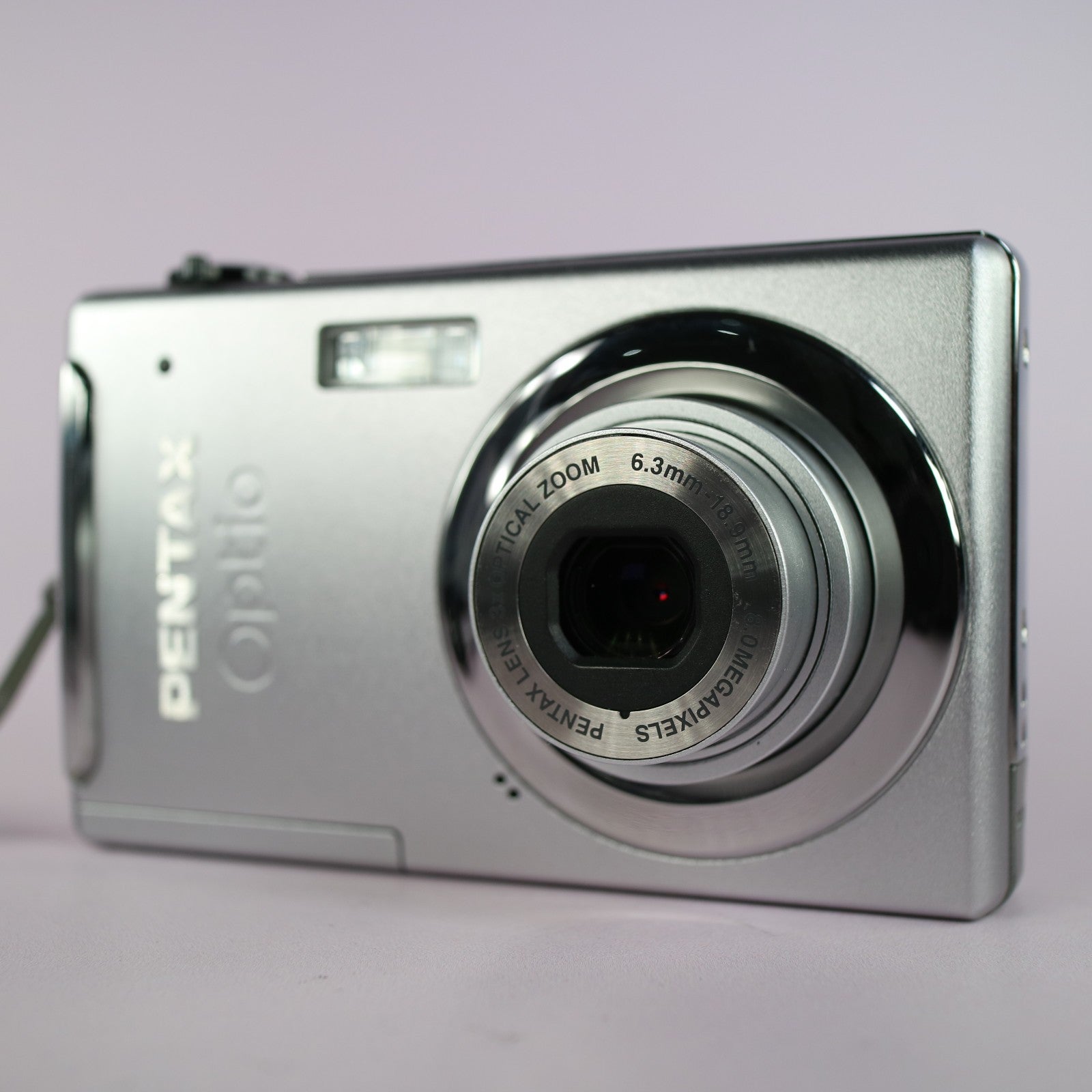 Pentax Optio V10 8.0MP Compact Digital Camera Silver Tested Full Working Set