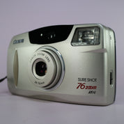 Canon Sure Shot 76 Zoom 35mm Film Point and Shoot Camera Silver Tested