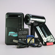 Toshiba Camileo P30 Compact Handheld HD Video Camcorder Black Tested Full Set