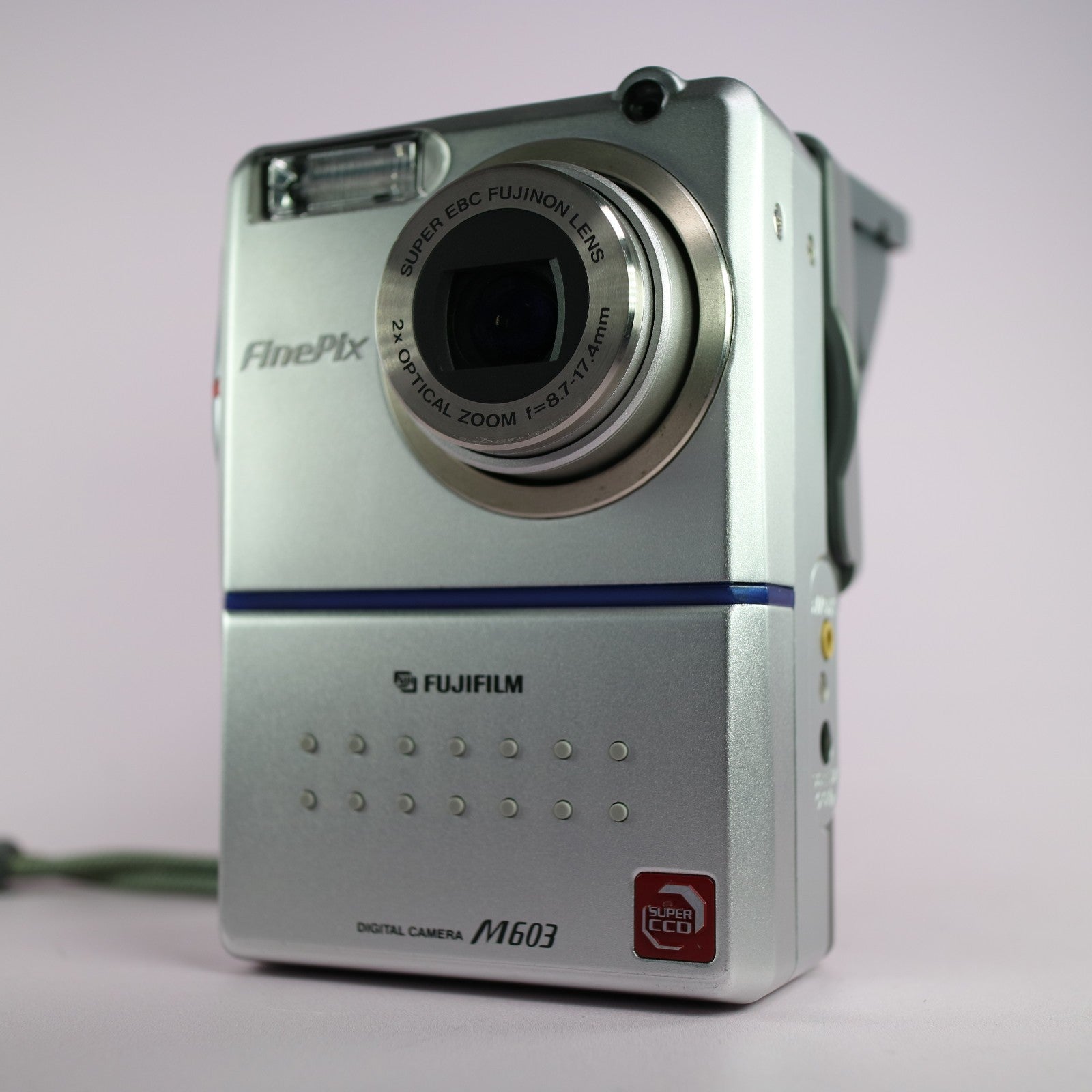 Fujifilm Digital Camera FinePix M603 3.1MP Silver Tested w/ Battery and Charger