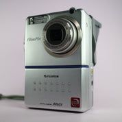 Fujifilm Digital Camera FinePix M603 3.1MP Silver Tested w/ Battery and Charger