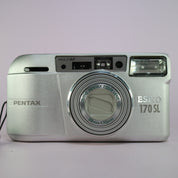 Pentax Espio 170 SL 35mm Film Point and Shoot Camera Silver Tested