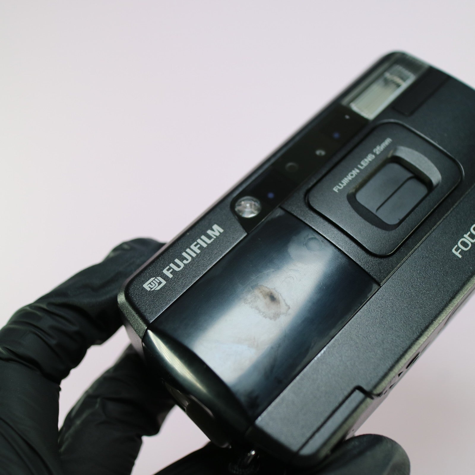 Fujifilm Fotonex 100E APS Film Point and Shoot Camera Black Tested