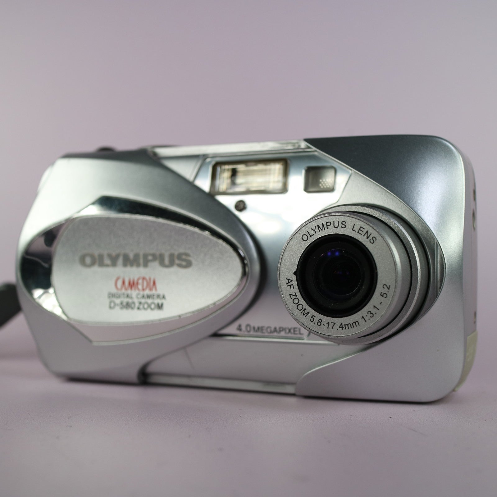 Olympus Digital Camera Camedia D-580 Zoom 4.0MP Silver Tested With xD Card