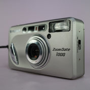 Fujifilm Zoom Date 1000 35mm Film Point and Shoot Camera Silver Tested